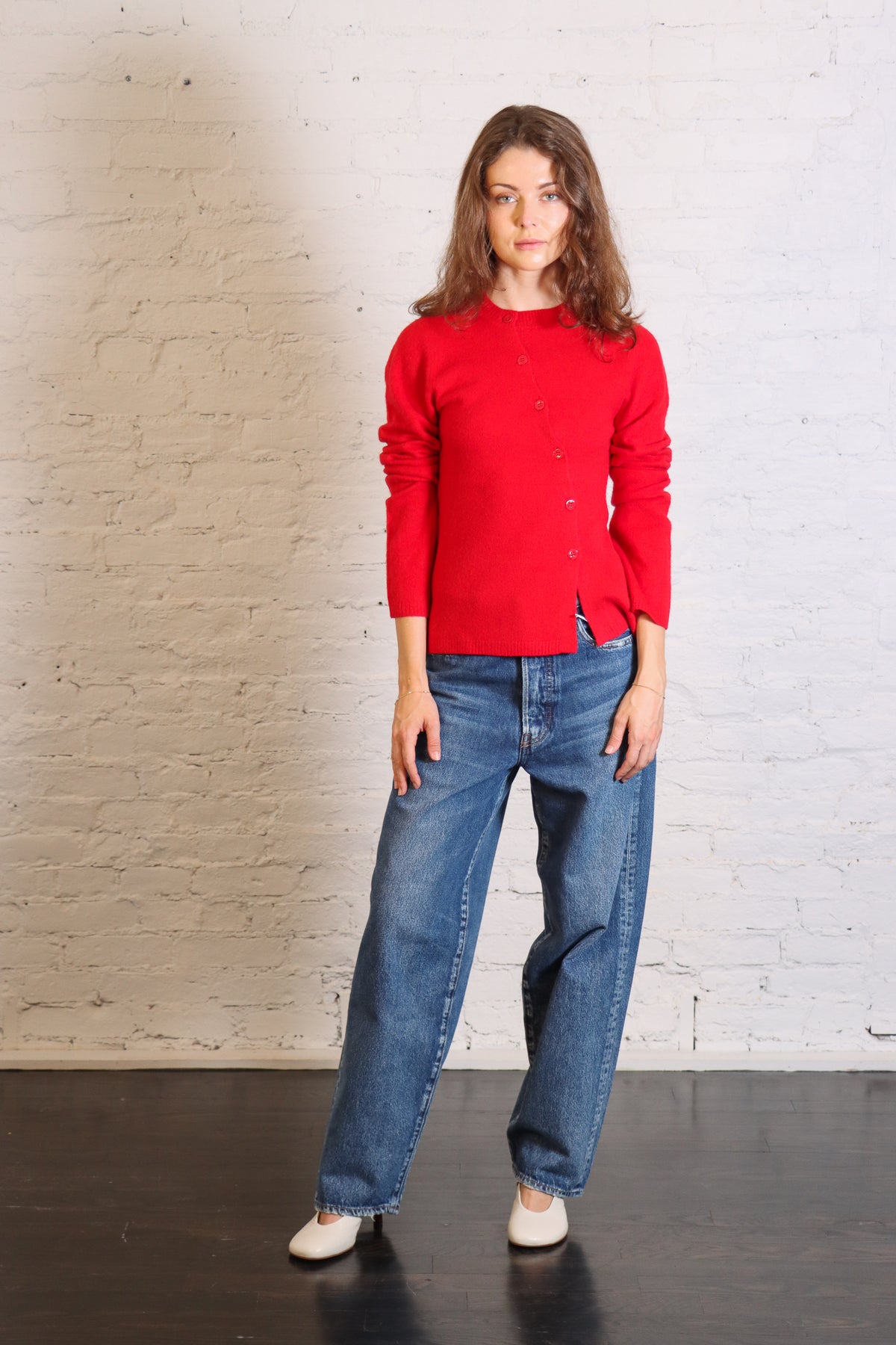 Judia Fluffy Sweater in Retro Red by Rodebjer-Rodebjer-Idlewild-Cincinnati