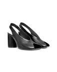 Heeled Sandal in Black by MM6 Maison Margiela-Shoes-MM6-Idlewild