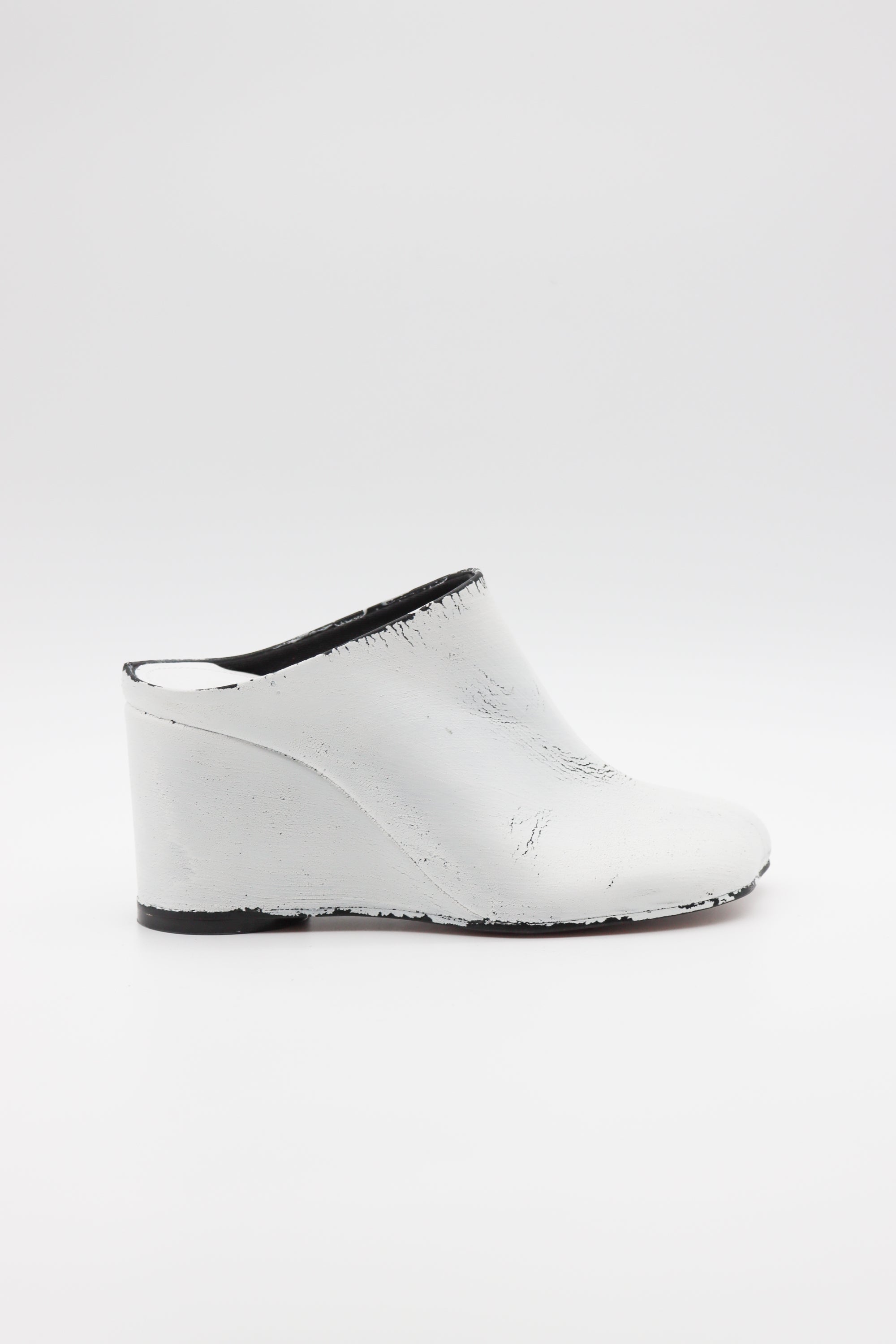 Heeled Slipper Wedge in White by MM6 Maison Margiela-MM6-Idlewild-Cincinnati