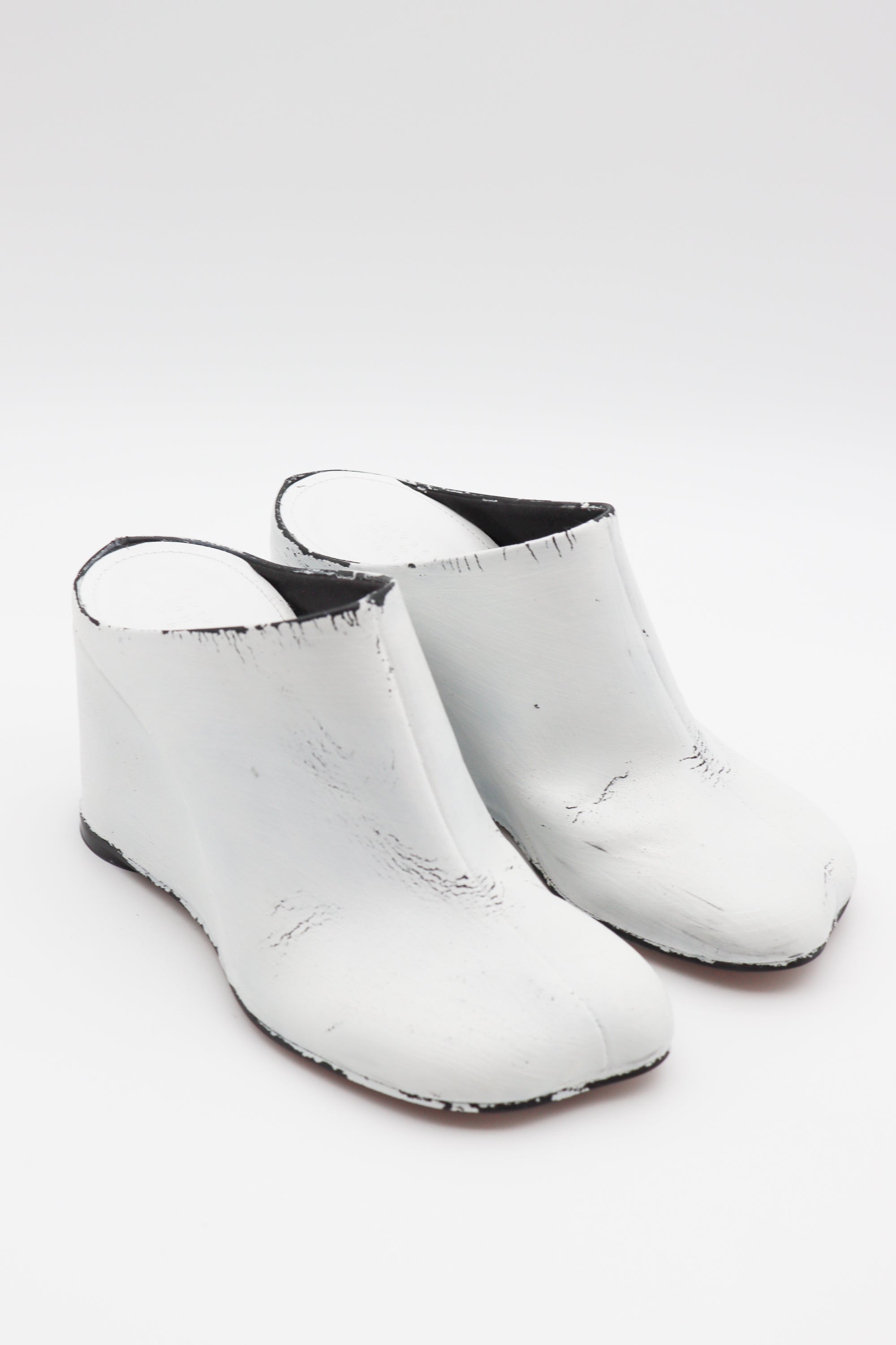 Heeled Slipper Wedge in White by MM6 Maison Margiela-MM6-Idlewild-Cincinnati