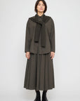 Hooded Scarf in Olive Brown by 7115 by Szeki-7115 by Szeki-Idlewild-Cincinnati
