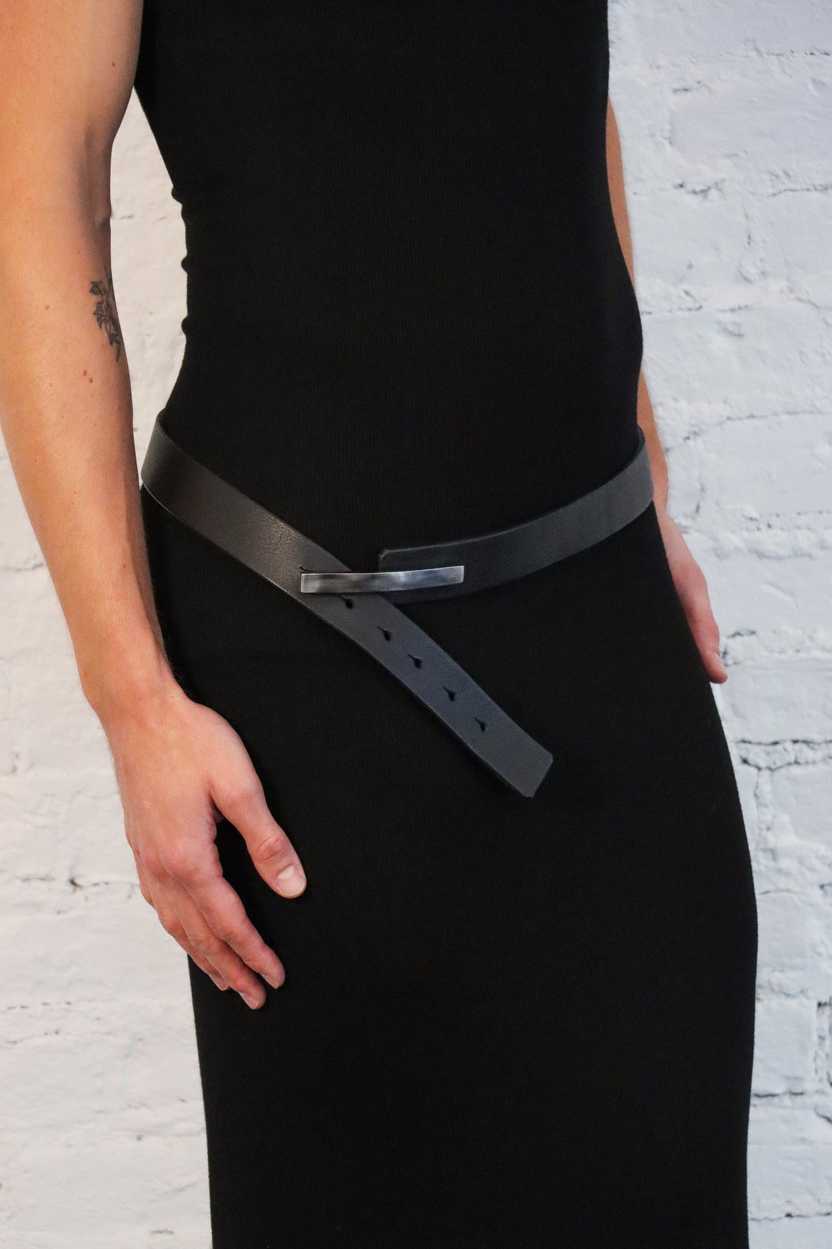 Horizontal Belt in Black/Silver by Johnny Farah-Johnny Farah-Idlewild-Cincinnati