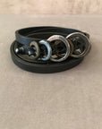 Ajuoga Belt in Black/Silver by Johnny Farah
