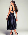 Silk Full Skirt in Black by Calle Evans - Idlewild