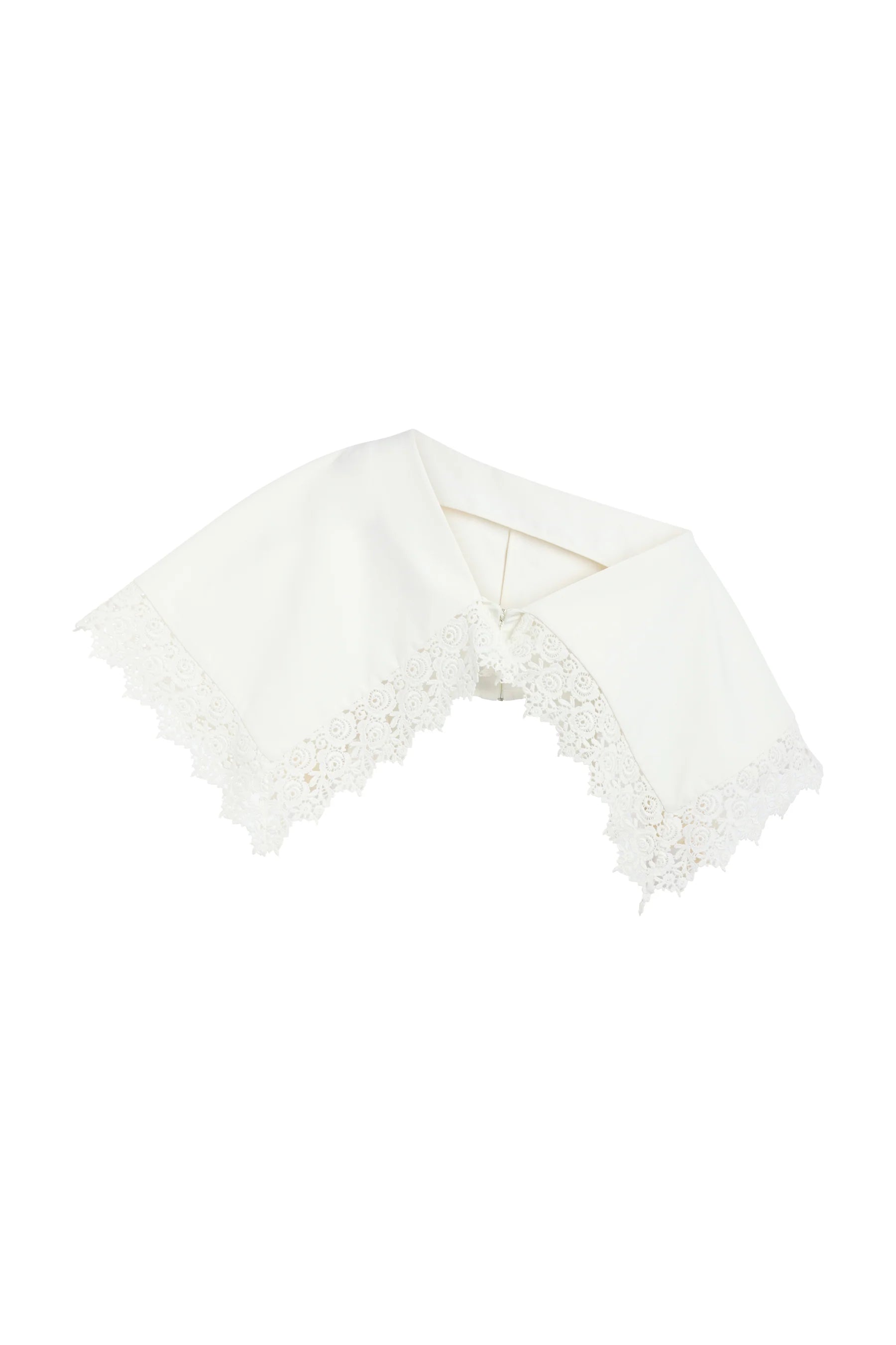 Lace Trimmed Big Collar Top in Off White by A.W.A.K.E. Mode-A.W.A.K.E. Mode-Idlewild-Cincinnati