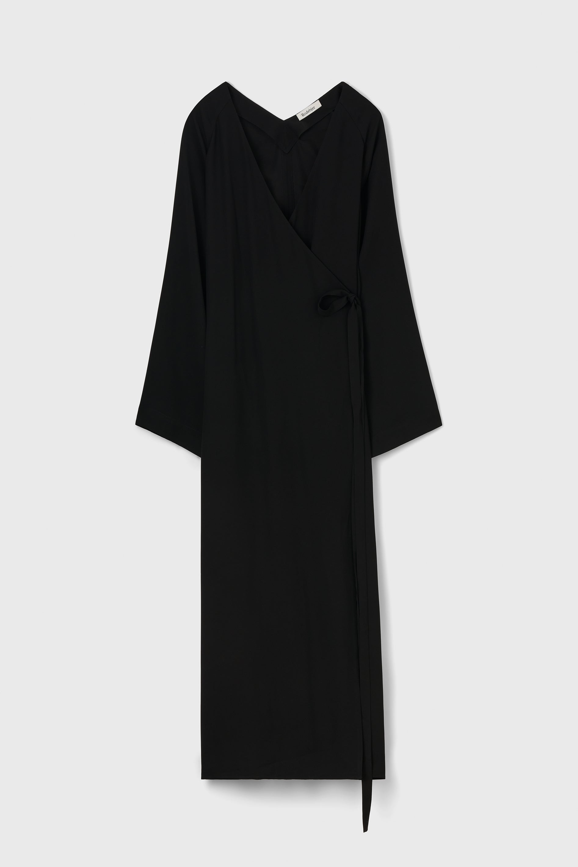 Icaria Wrap Dress in Black by Rodebjer-Dresses-Rodebjer-Idlewild