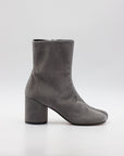 Satin Anatomic Ankle Boot in Grey by MM6 Maison Margiela