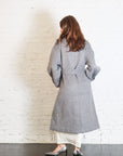 Tall Collar Long Wool Coat in Light Grey by 7115 by Szeki