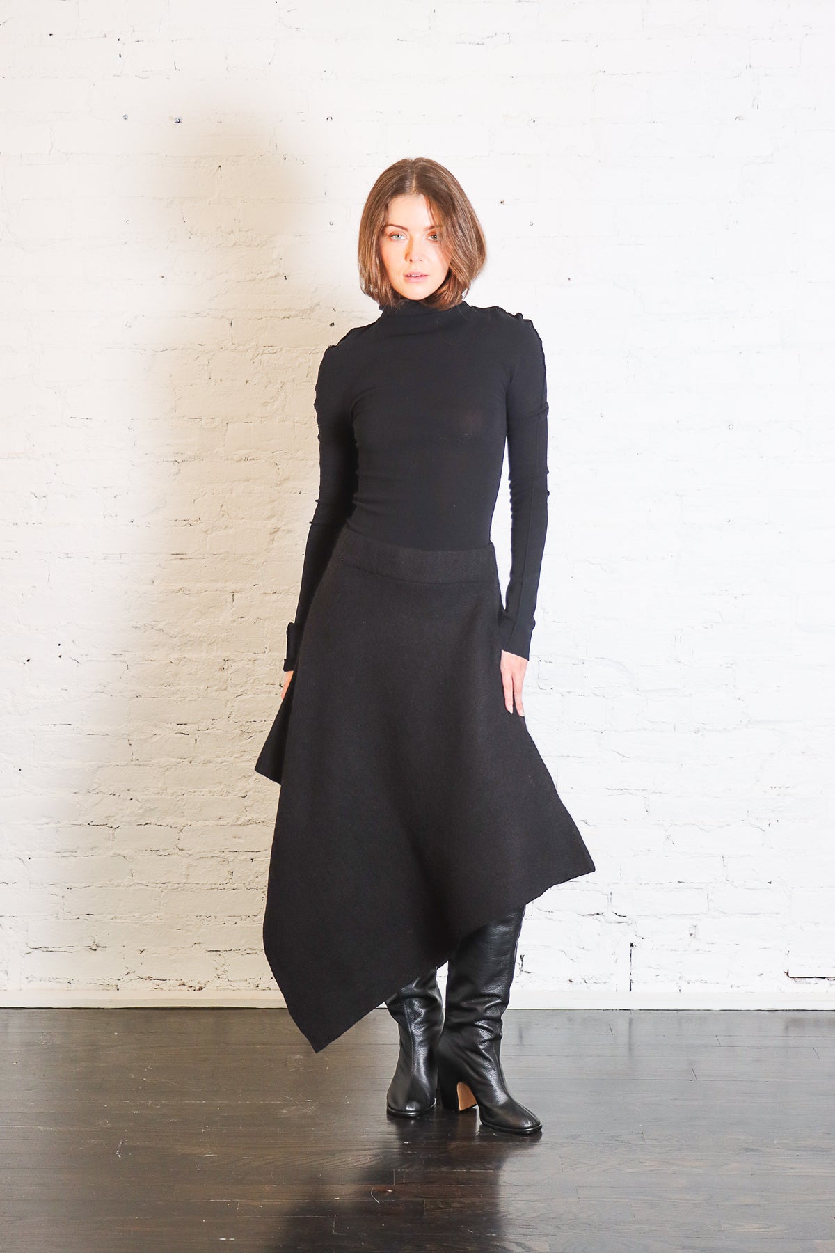 Manta Skirt in Black by Lauren Manoogian