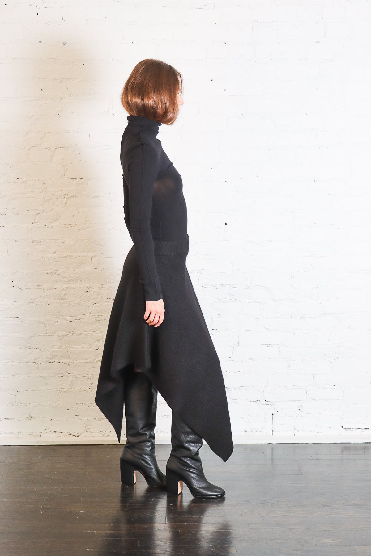 Manta Skirt in Black by Lauren Manoogian