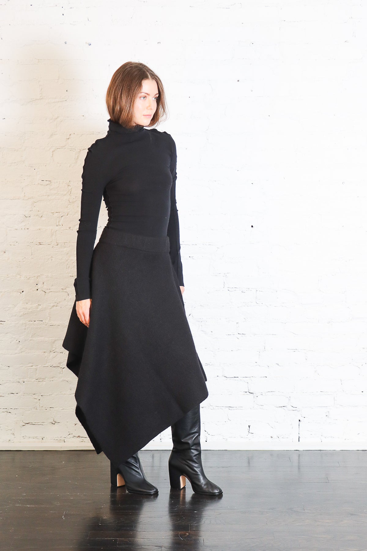 Manta Skirt in Black by Lauren Manoogian