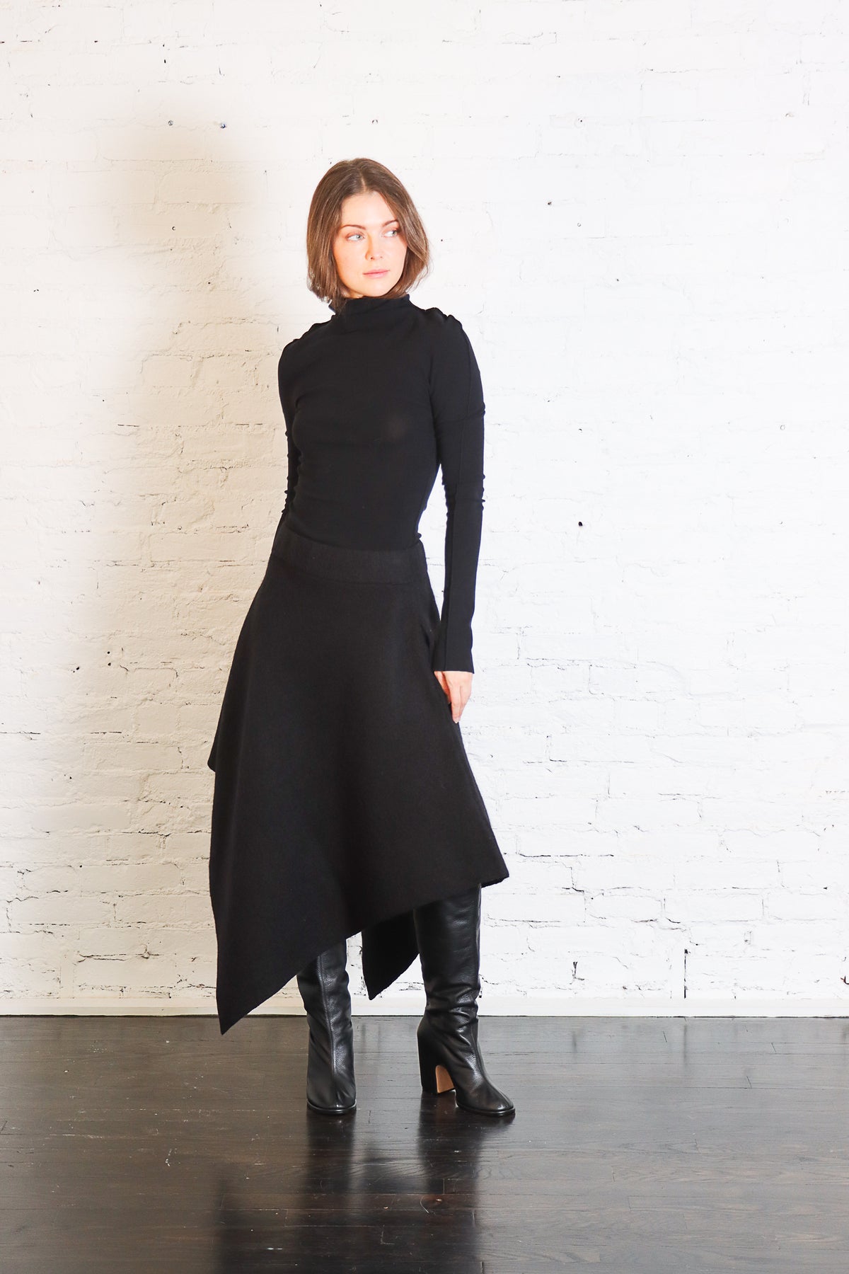 Manta Skirt in Black by Lauren Manoogian