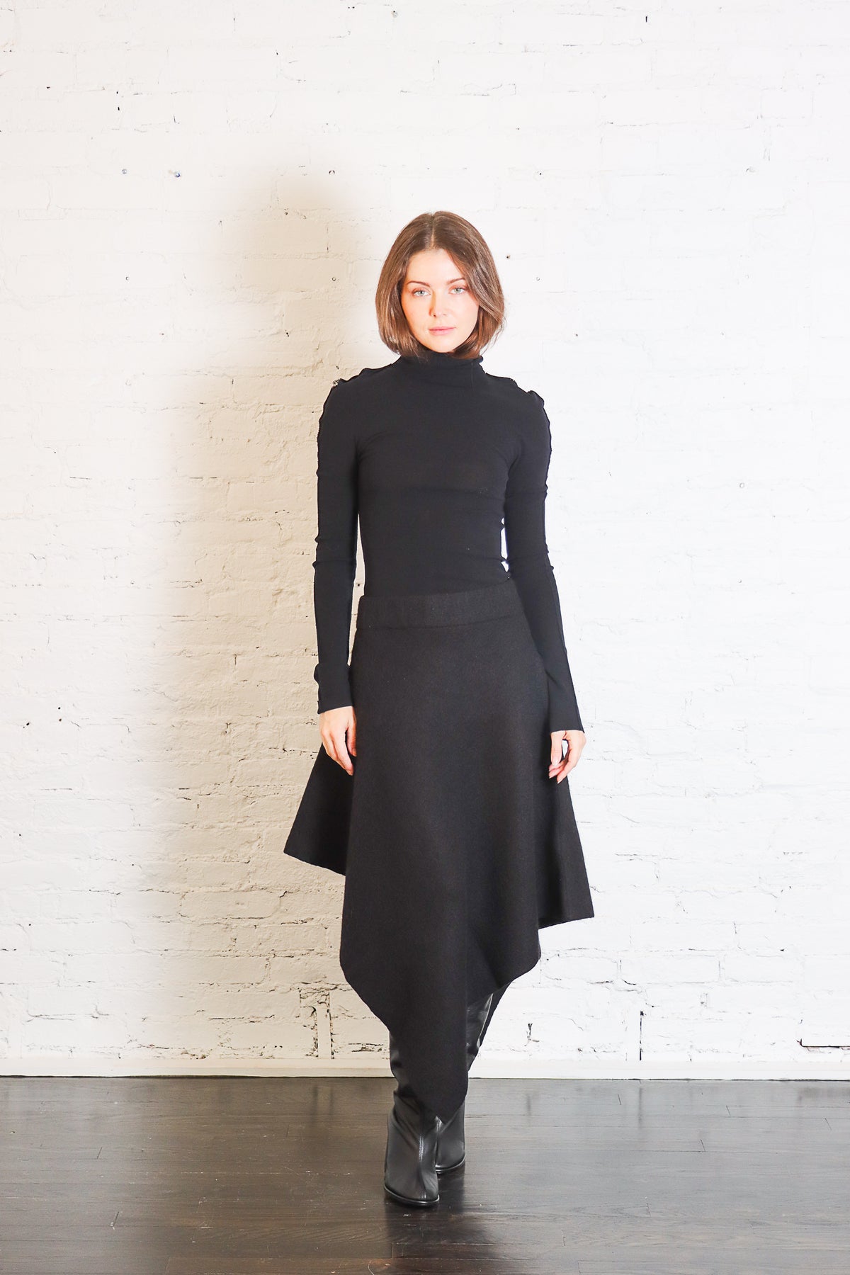 Manta Skirt in Black by Lauren Manoogian