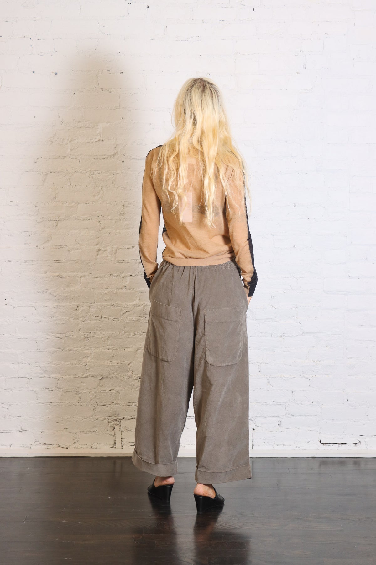 Front Back Pullover Turtleneck in Black &amp; Camel by MM6 Maison Margiela - Idlewild