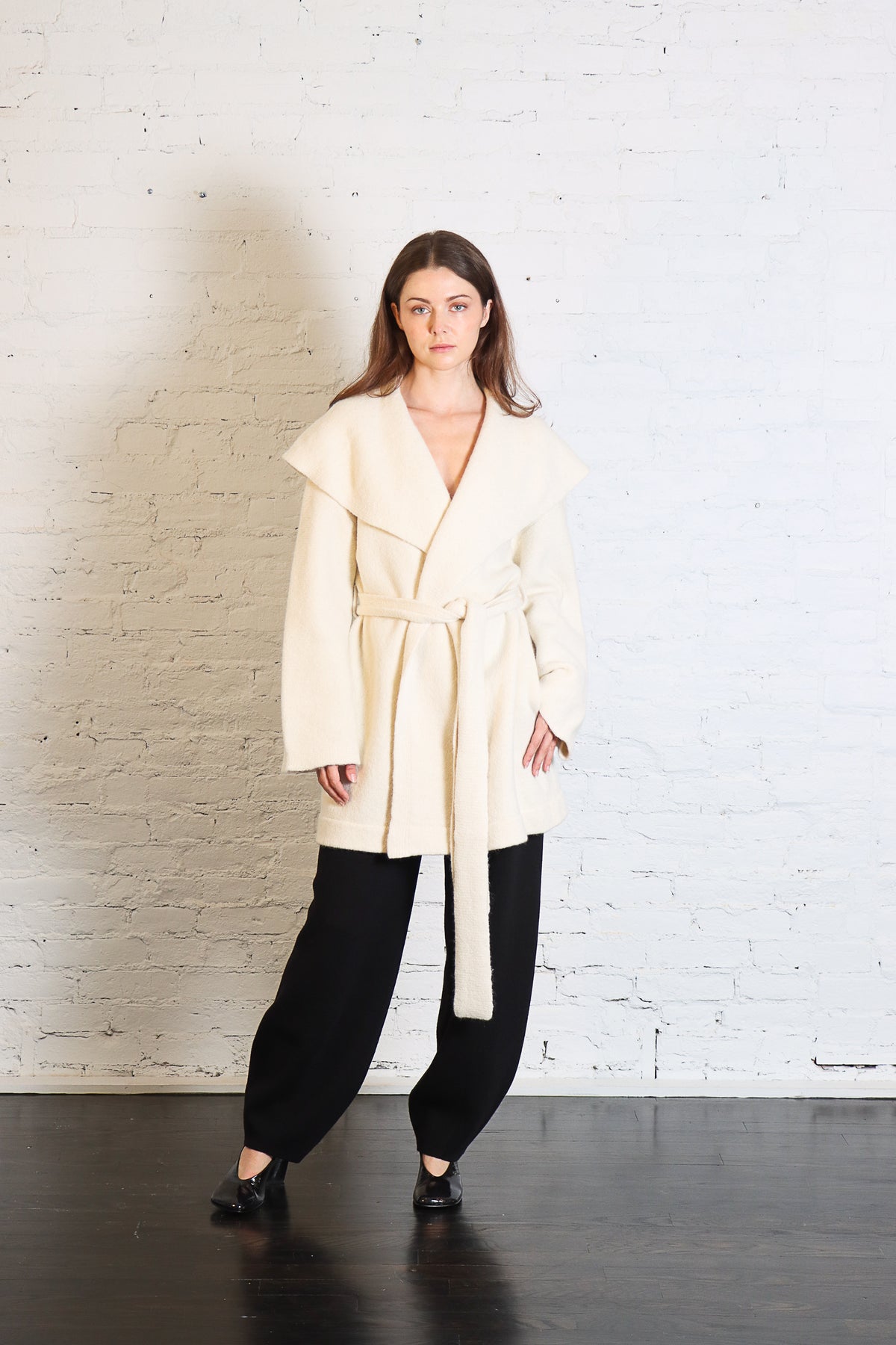 Venn Cardigan in Raw White by Lauren Manoogian