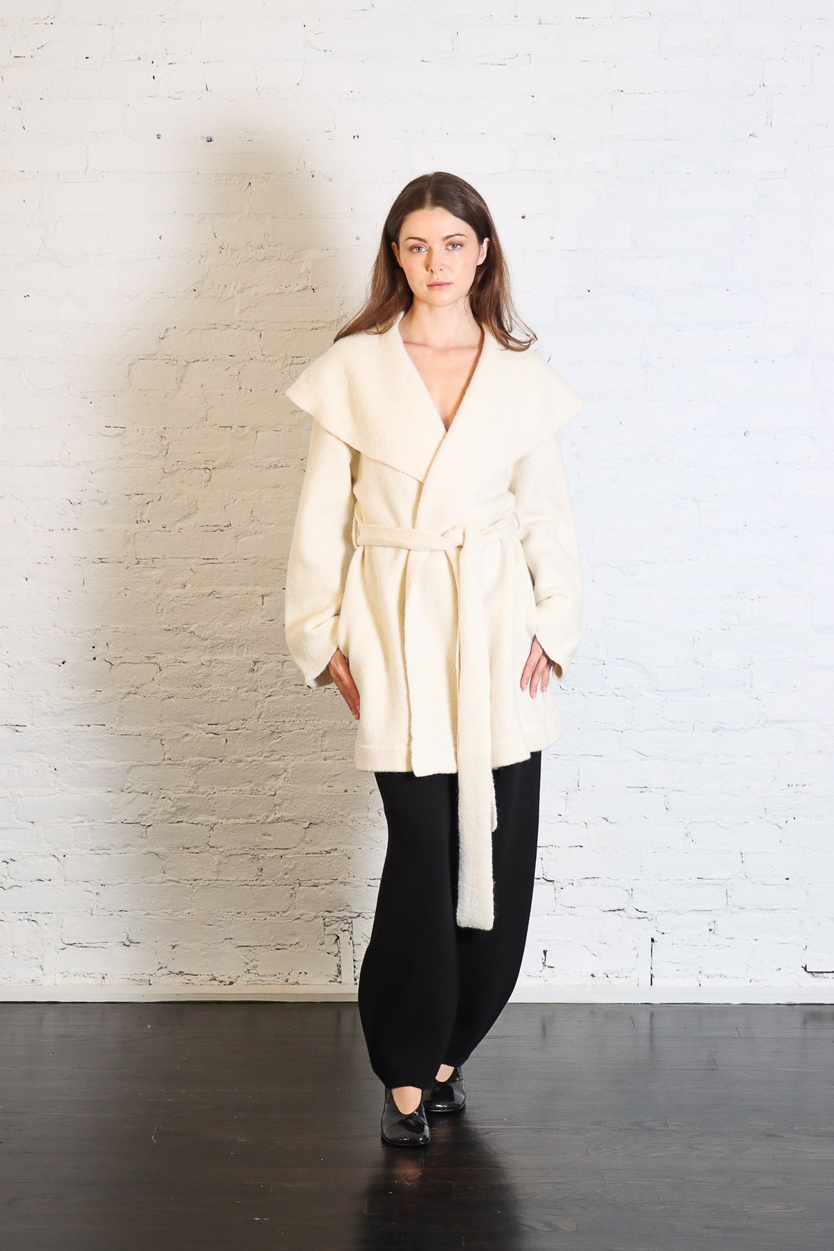 Venn Cardigan in Raw White by Lauren Manoogian