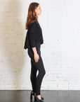 Stirrup Legging in Black Melange by Lauren Manoogian