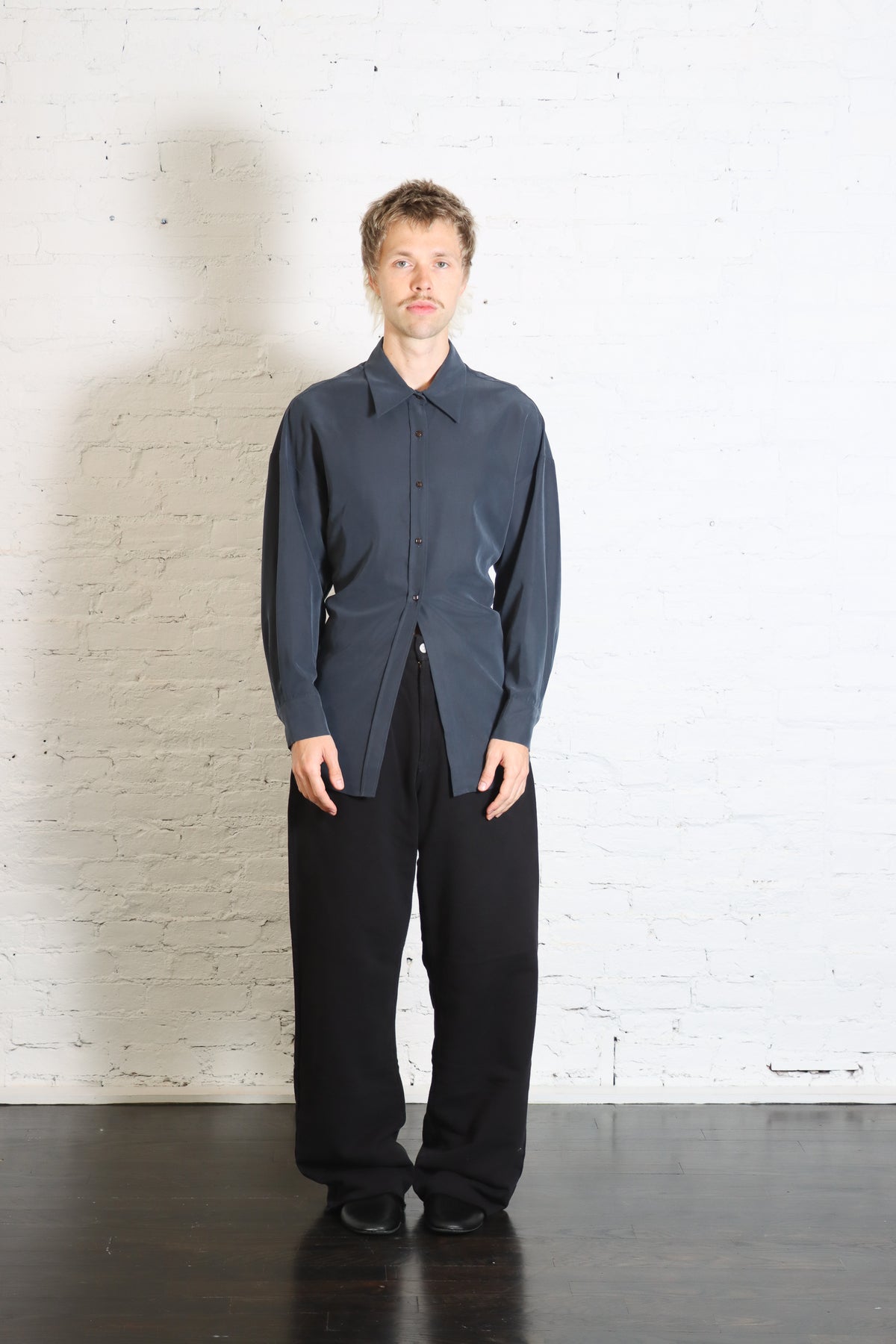 Soft Fluid Blouse in Notte by Alysi