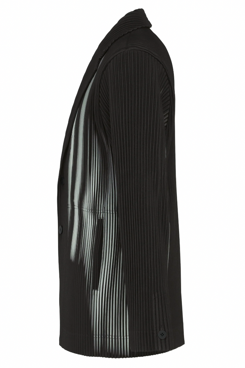 In the Shadow Blazer in Shadow Black by Homme Plissé Issey Miyake