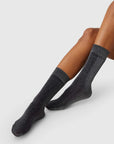 Ines Shimmery Socks in Black by Swedish Stockings-Swedish Stockings-Idlewild
