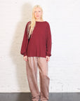 Inside Out L/S Raglan Top in Bordeaux by 6397-6397-Idlewild-Cincinnati