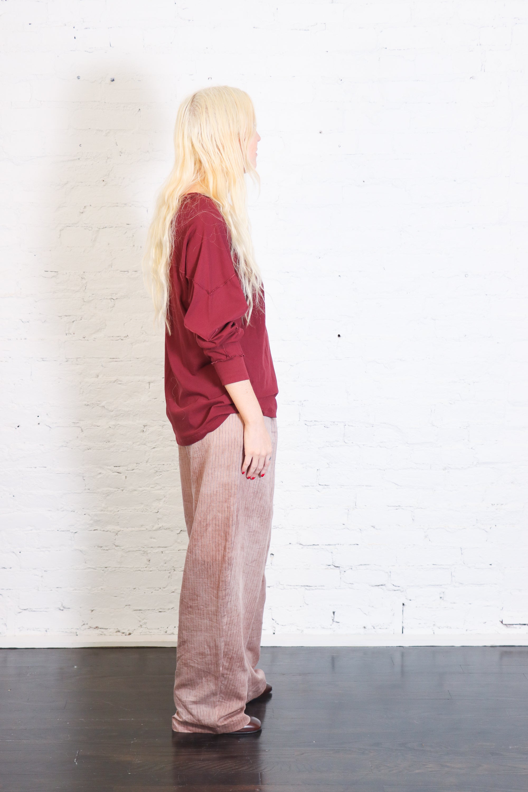 Inside Out L/S Raglan Top in Bordeaux by 6397-6397-Idlewild-Cincinnati