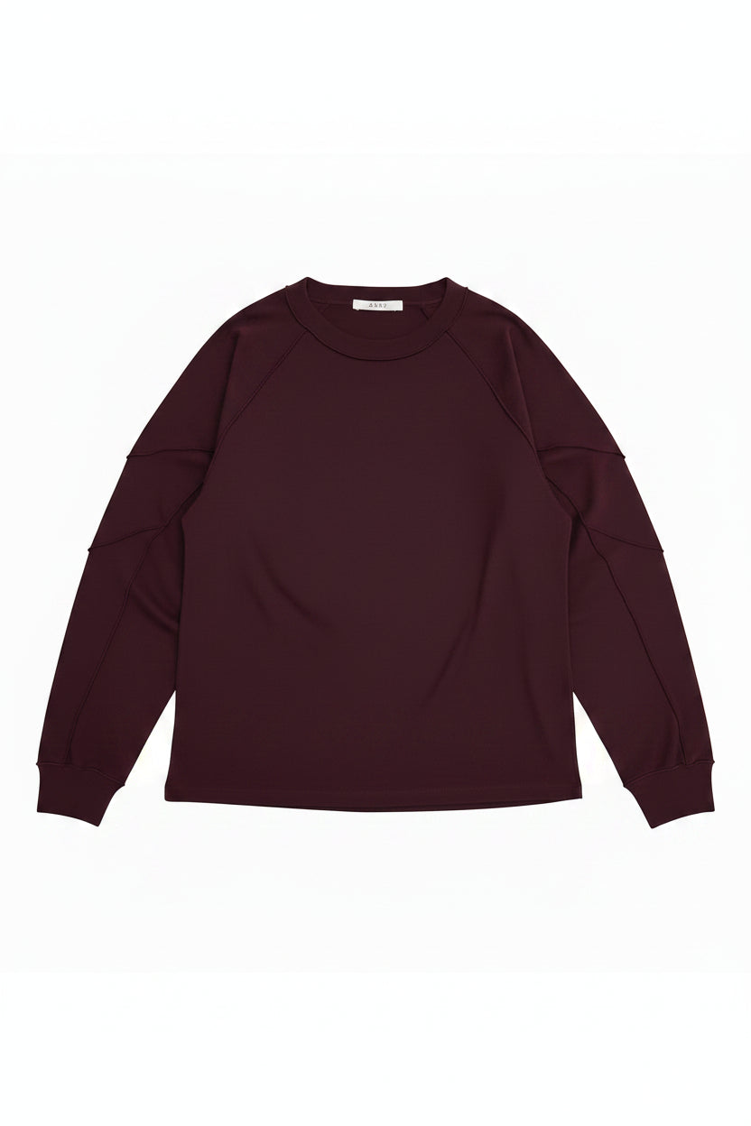 Inside Out L/S Raglan Top in Bordeaux by 6397-6397-Idlewild-Cincinnati