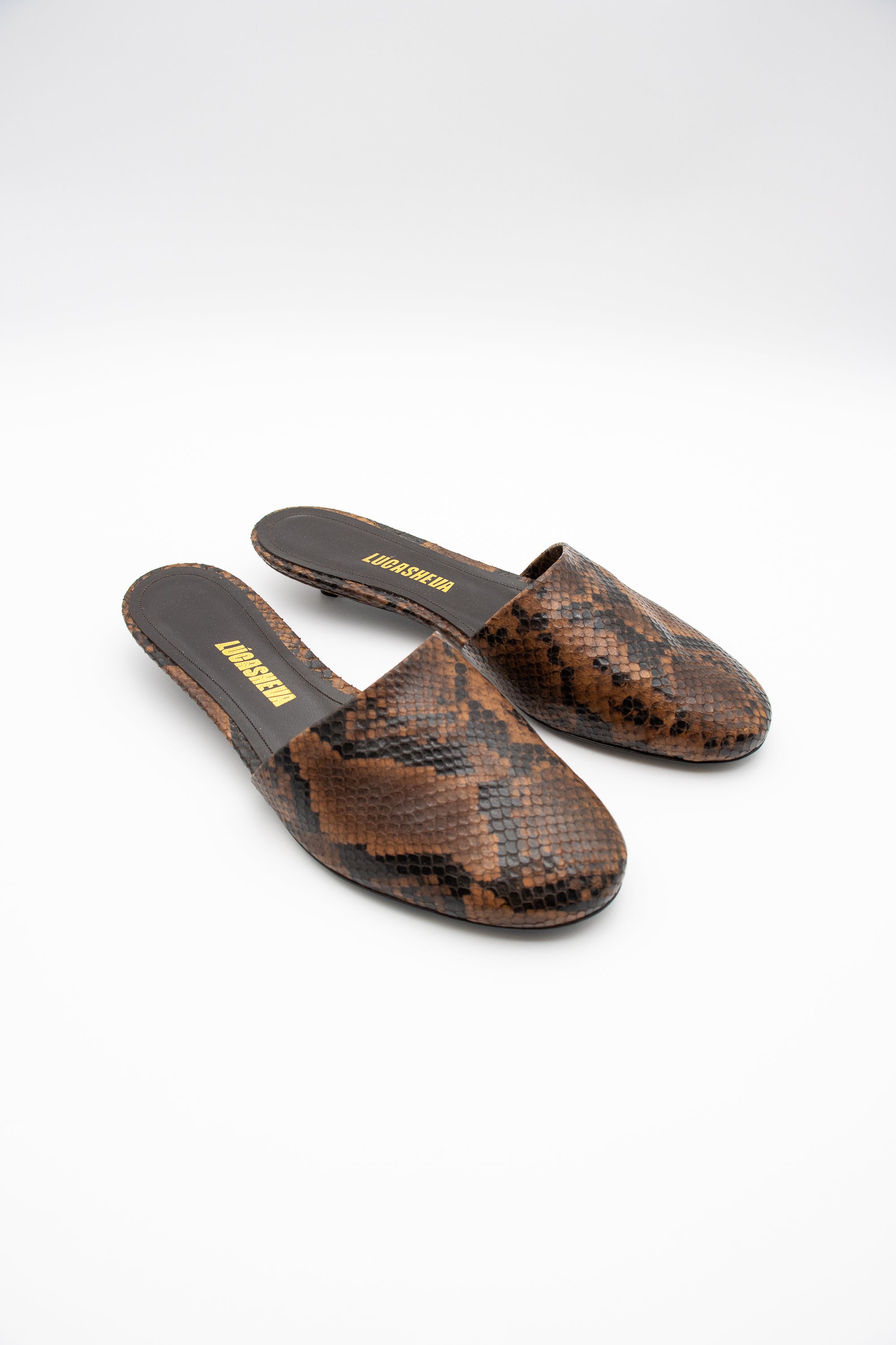 Iris Micro Mule in Snake by Lucasheva-Lucasheva-Idlewild-Cincinnati