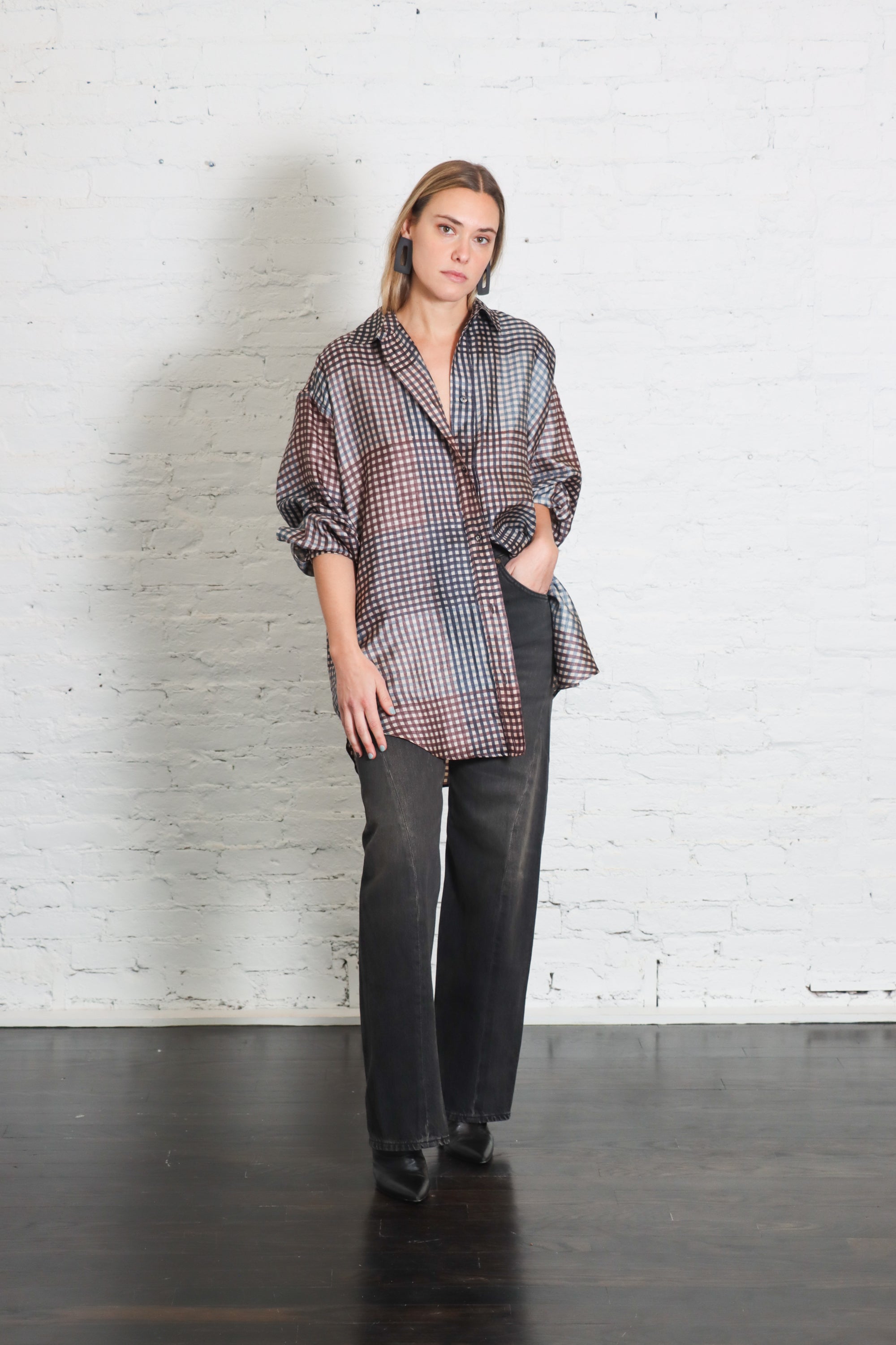 Ivins Shirt in Juniper by Rachel Comey-Tops-Rachel Comey-Idlewild