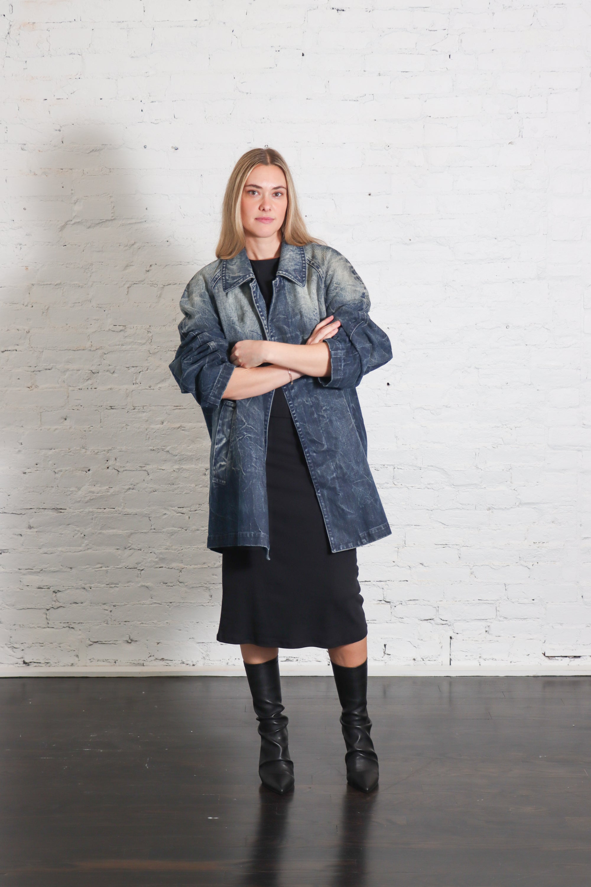 Jean Jacket in Dark Washed Blue by MM6 Maison Margiela-MM6-Idlewild-Cincinnati