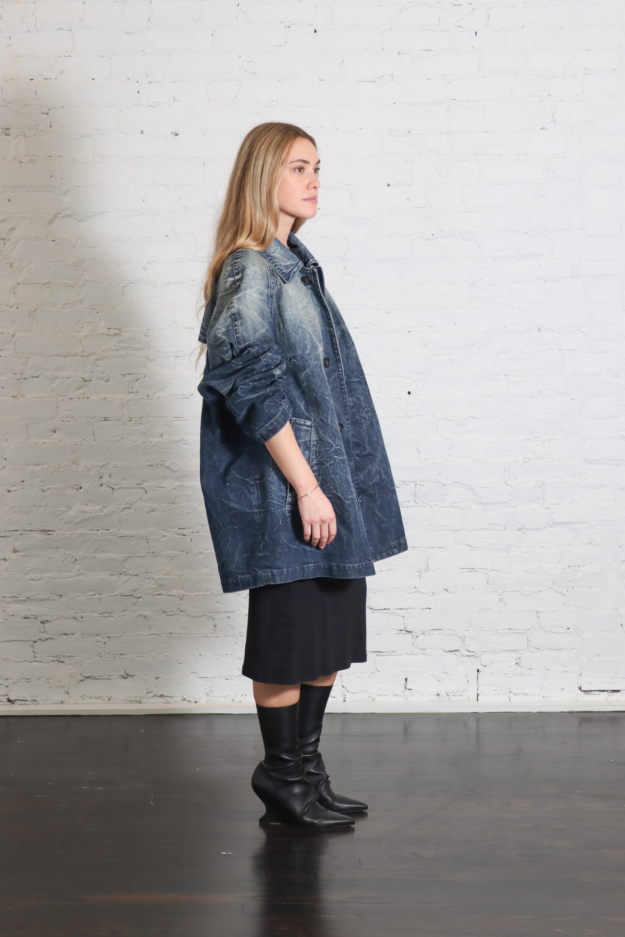 Jean Jacket in Dark Washed Blue by MM6 Maison Margiela-MM6-Idlewild-Cincinnati