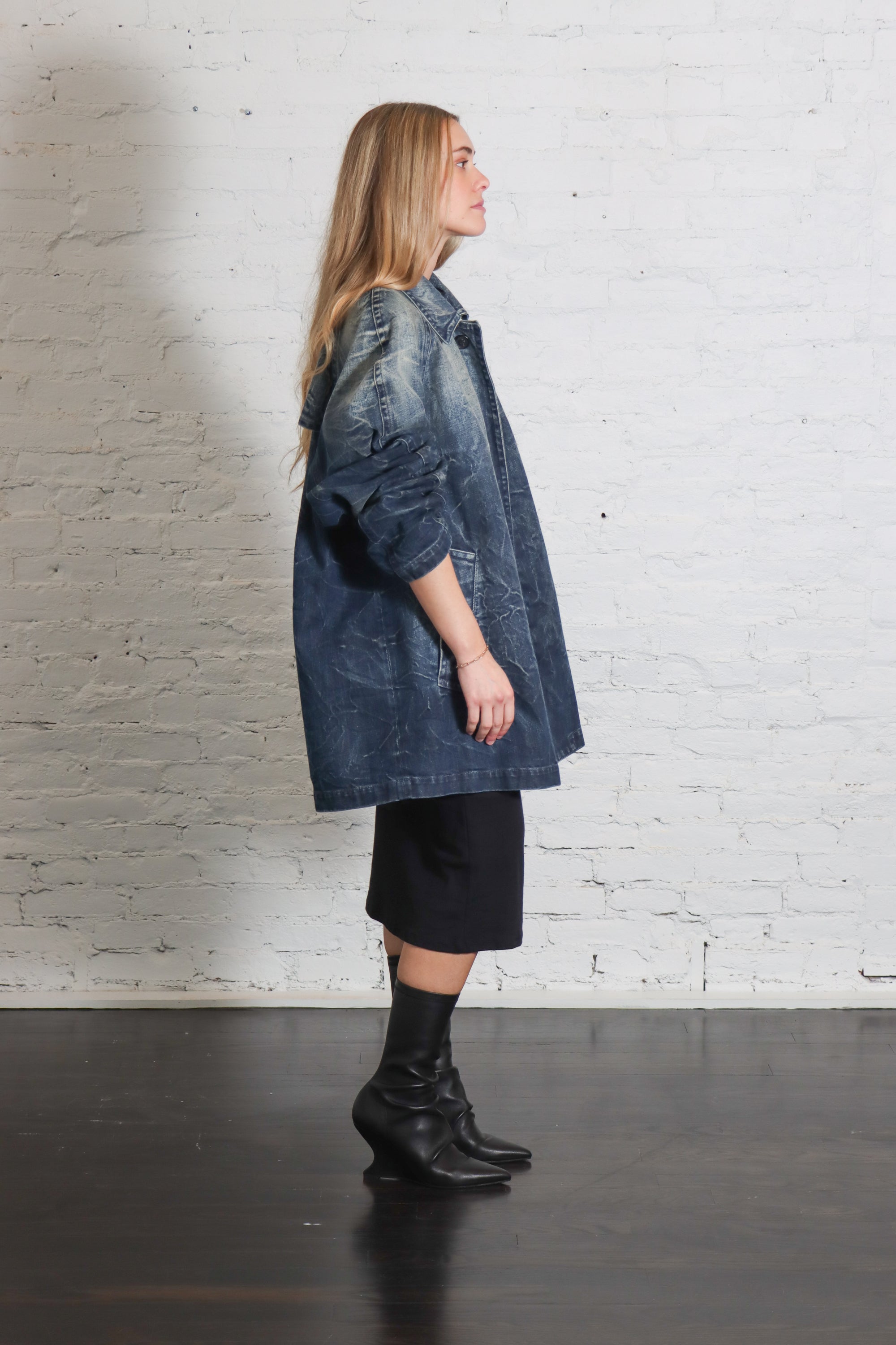 Jean Jacket in Dark Washed Blue by MM6 Maison Margiela-MM6-Idlewild-Cincinnati