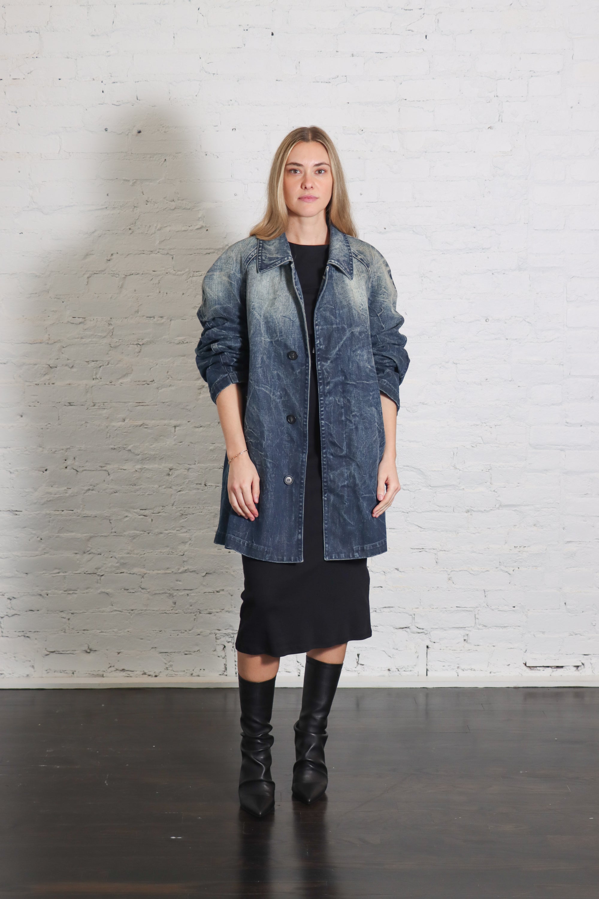 Jean Jacket in Dark Washed Blue by MM6 Maison Margiela-MM6-Idlewild-Cincinnati