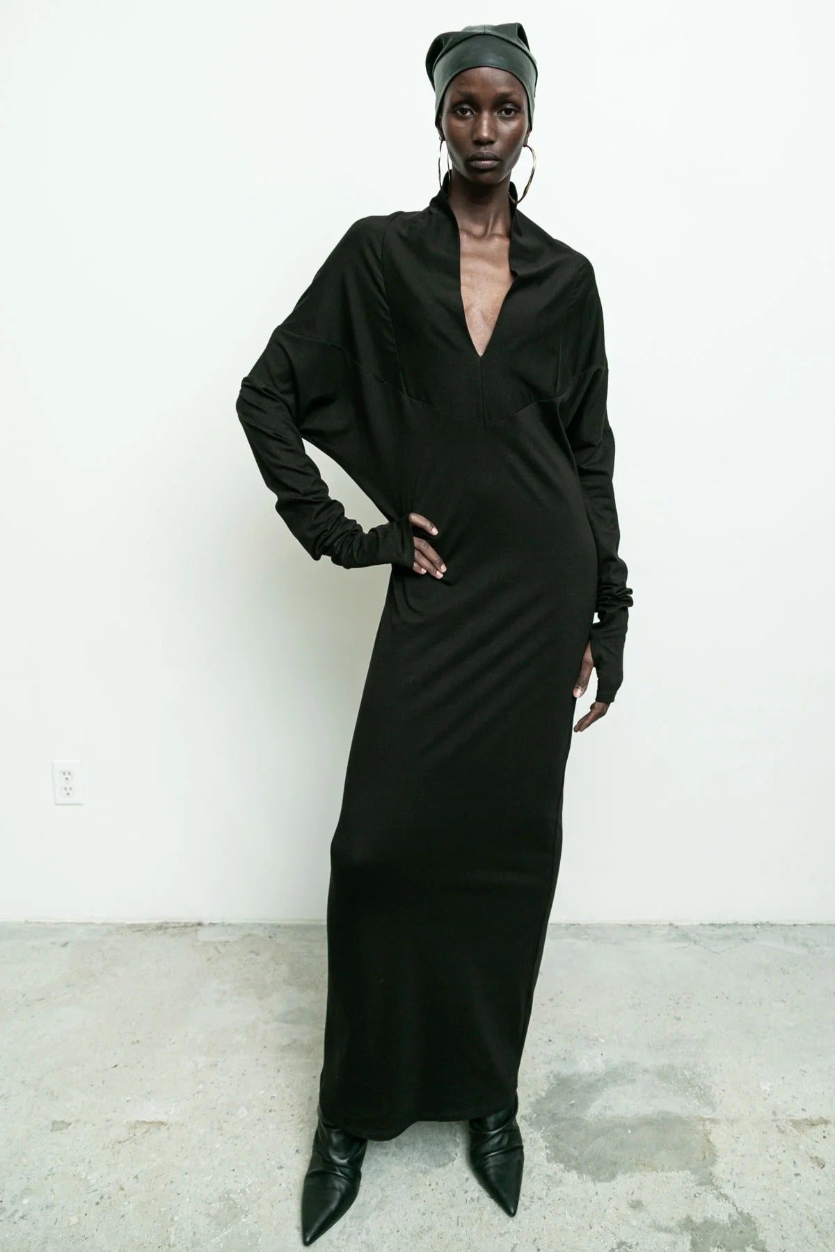 Jehan Dress in Black by Nicholas K-Dresses-Nicholas K-Idlewild