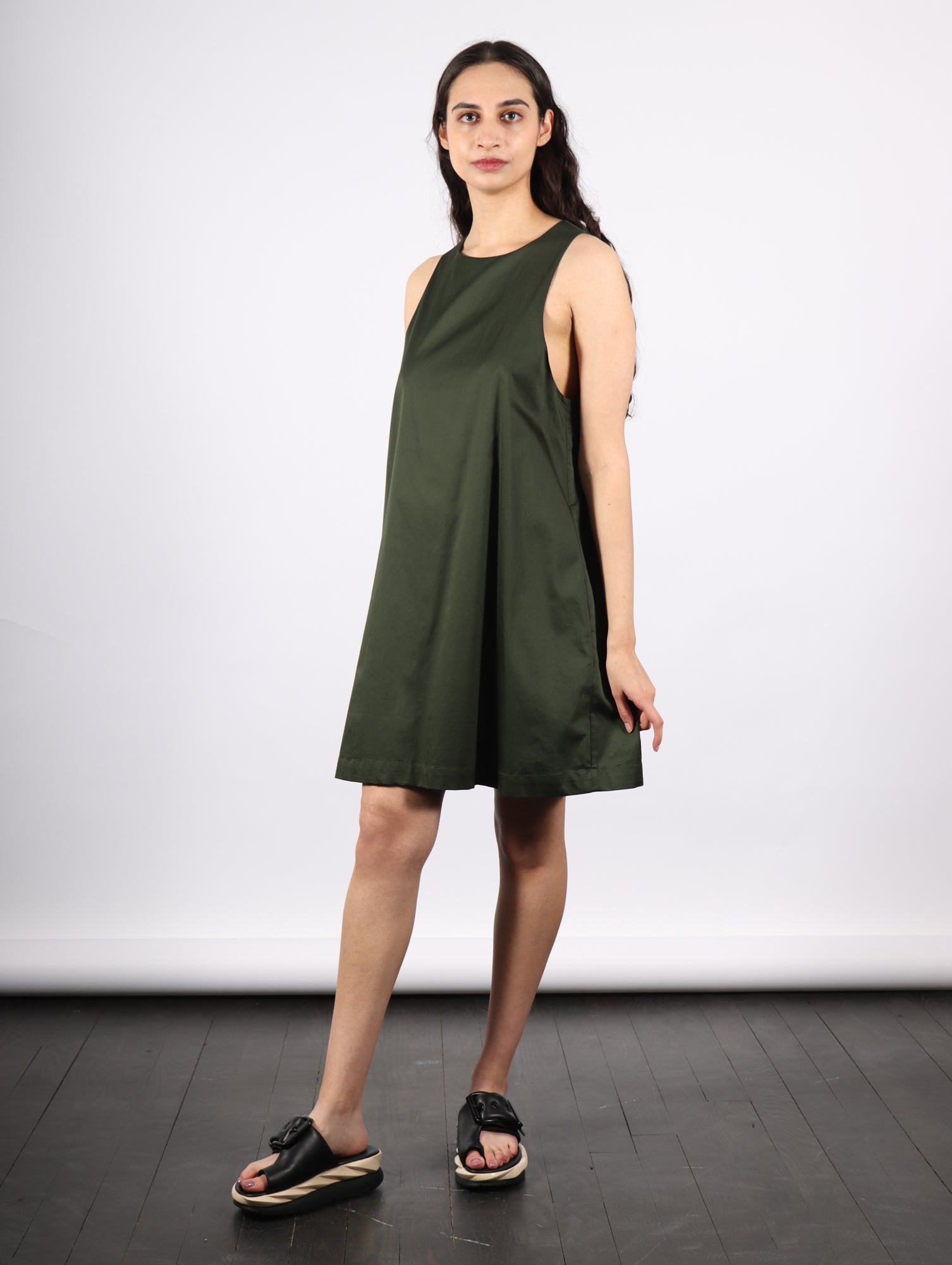 Joe Mini Dress in Forest Green by Shwetambari-Shwetambari-Idlewild