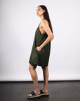 Joe Mini Dress in Forest Green by Shwetambari-Shwetambari-Idlewild