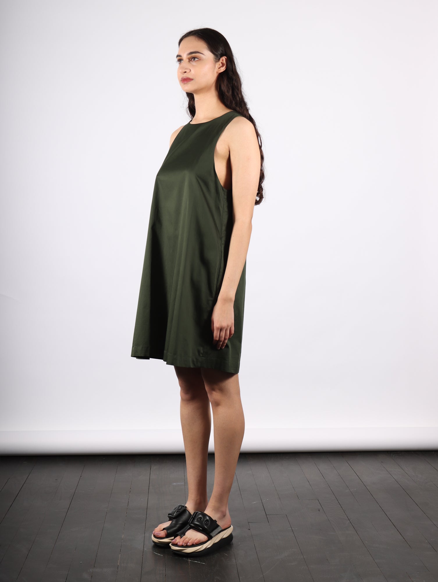 Joe Mini Dress in Forest Green by Shwetambari-Shwetambari-Idlewild