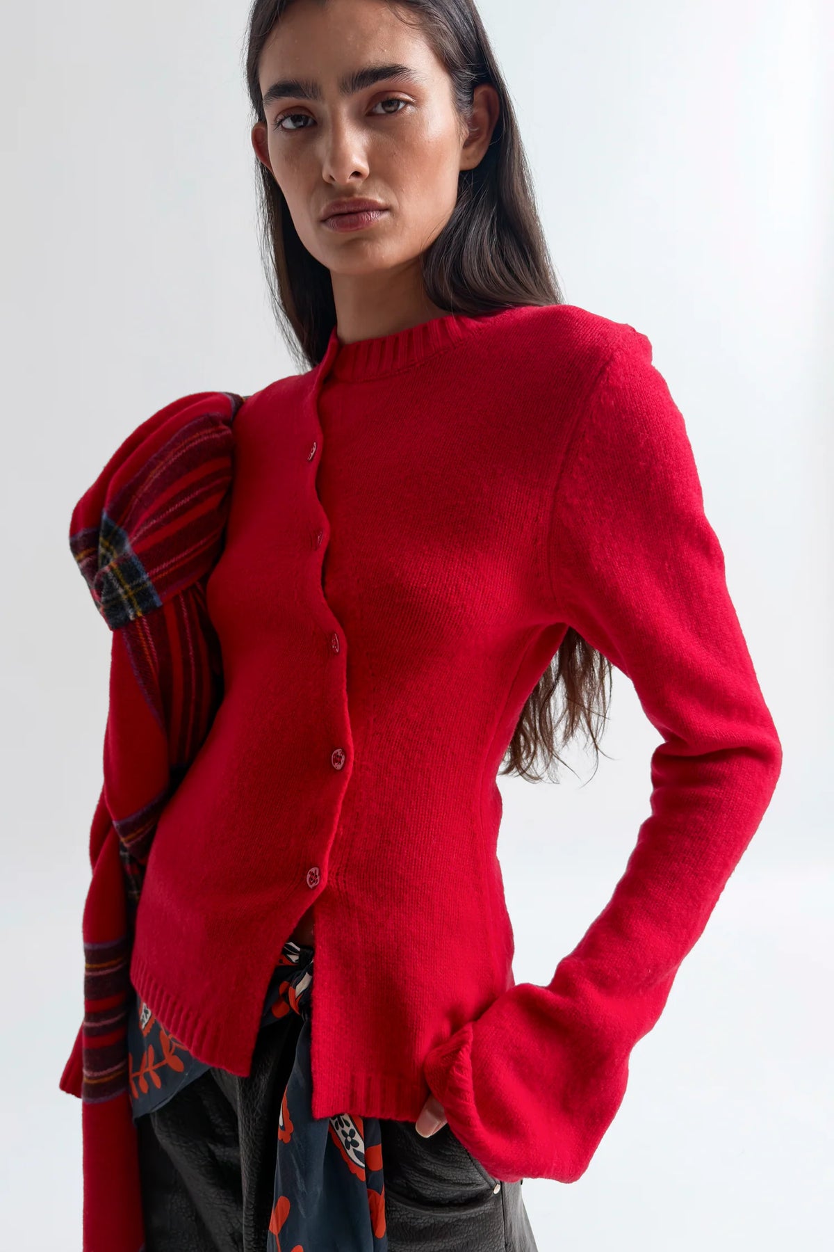 Judia Fluffy Sweater in Retro Red by Rodebjer-Rodebjer-Idlewild-Cincinnati