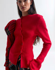 Judia Fluffy Sweater in Retro Red by Rodebjer-Rodebjer-Idlewild-Cincinnati