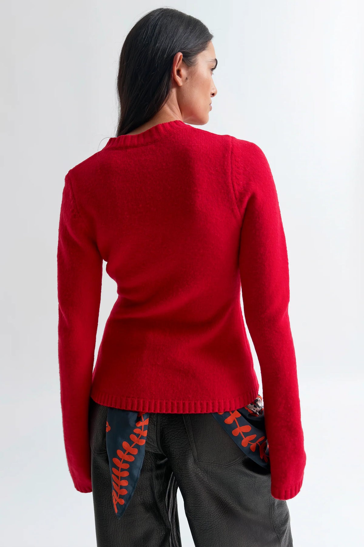 Judia Fluffy Sweater in Retro Red by Rodebjer-Rodebjer-Idlewild-Cincinnati