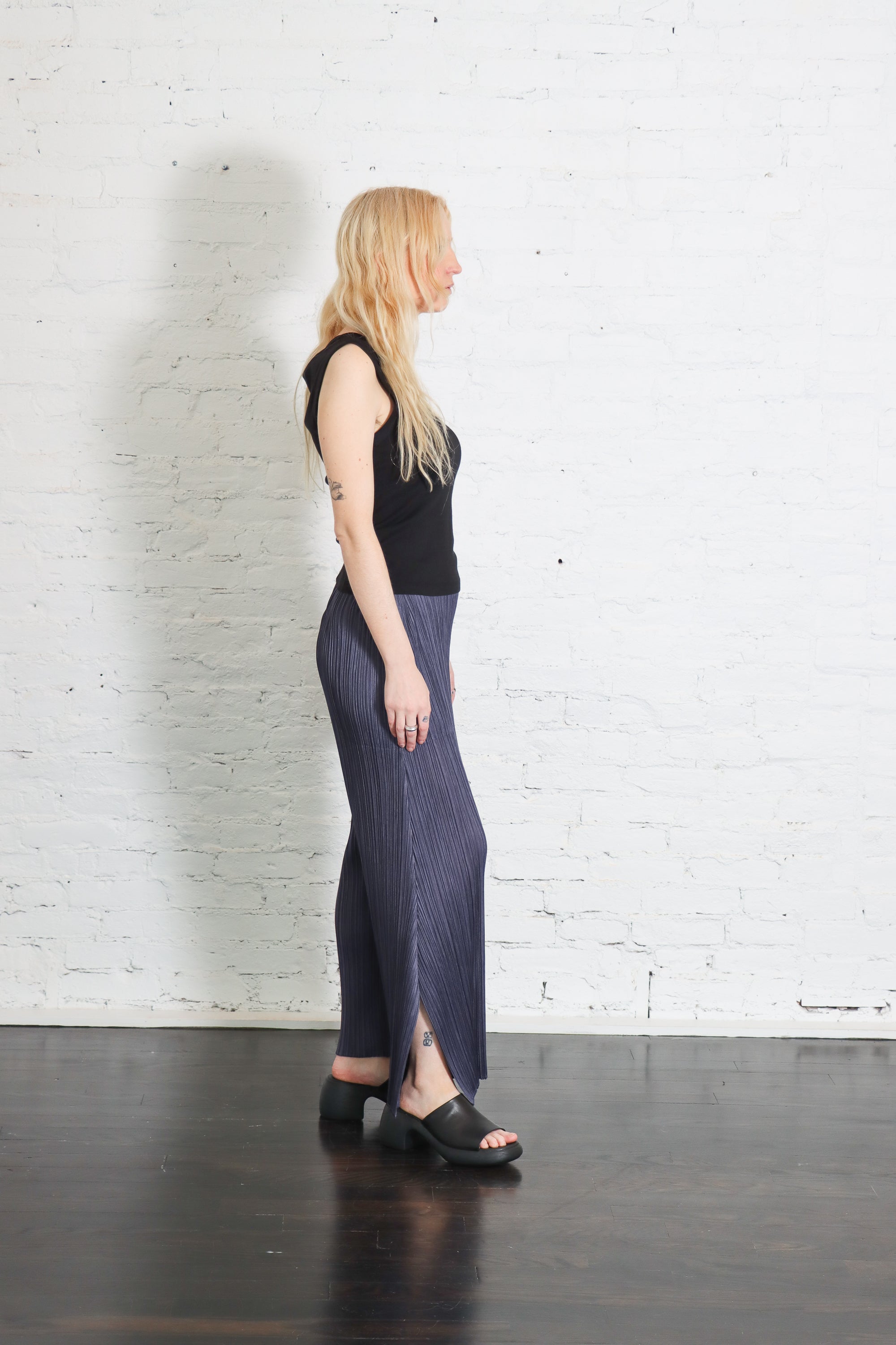 July Monthly Colors Pant in Dark Gray by Pleats Please Issey Miyake-Pleats Please Issey Miyake-Idlewild-Cincinnati