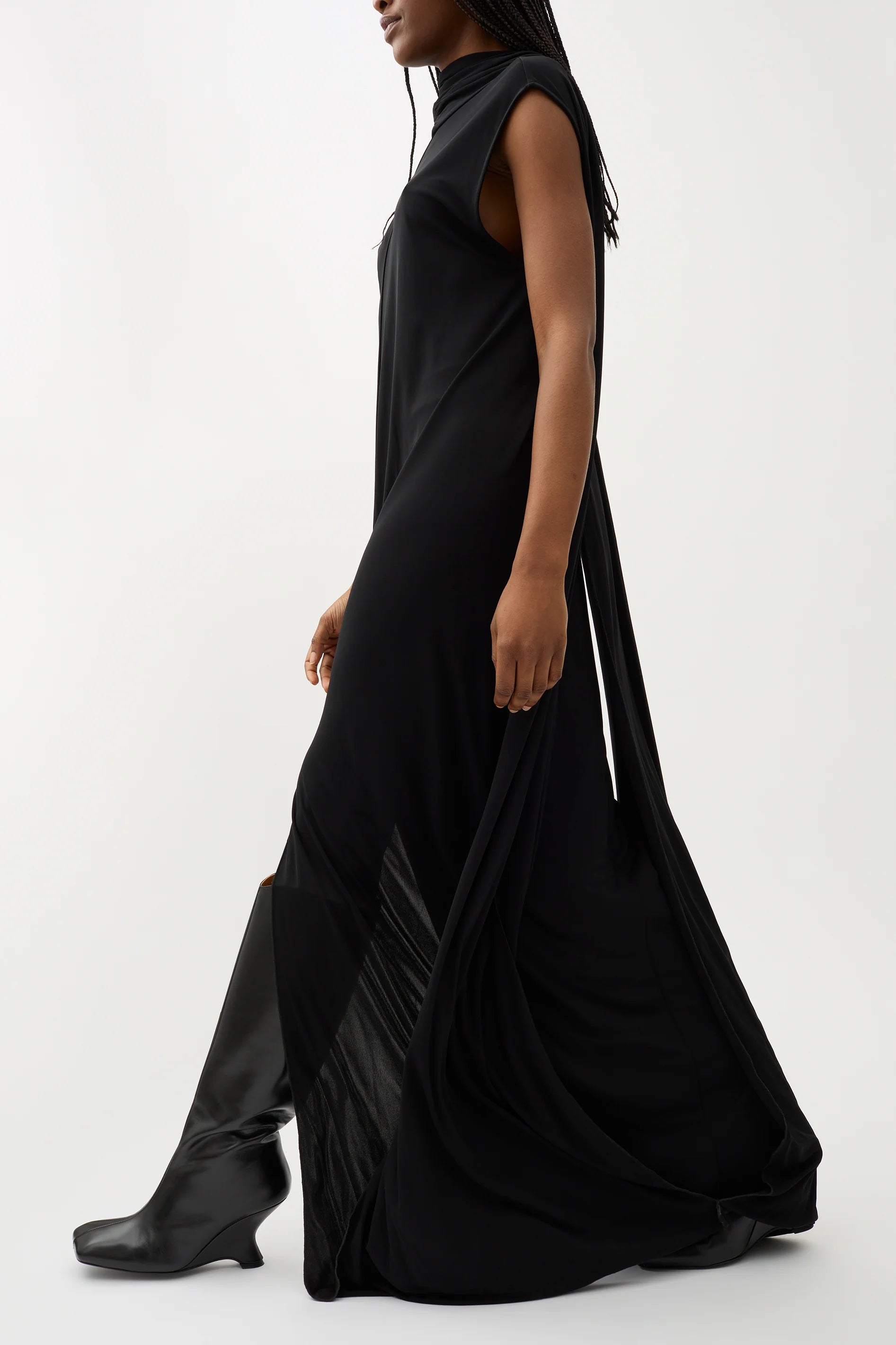 Kinsley Jersey Dress in Black by Rodebjer-Dresses-Rodebjer-Idlewild