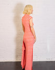 Knitted Fitted Maxi Skirt in Red by A.W.A.K.E. Mode-A.W.A.K.E. Mode-Idlewild-Cincinnati