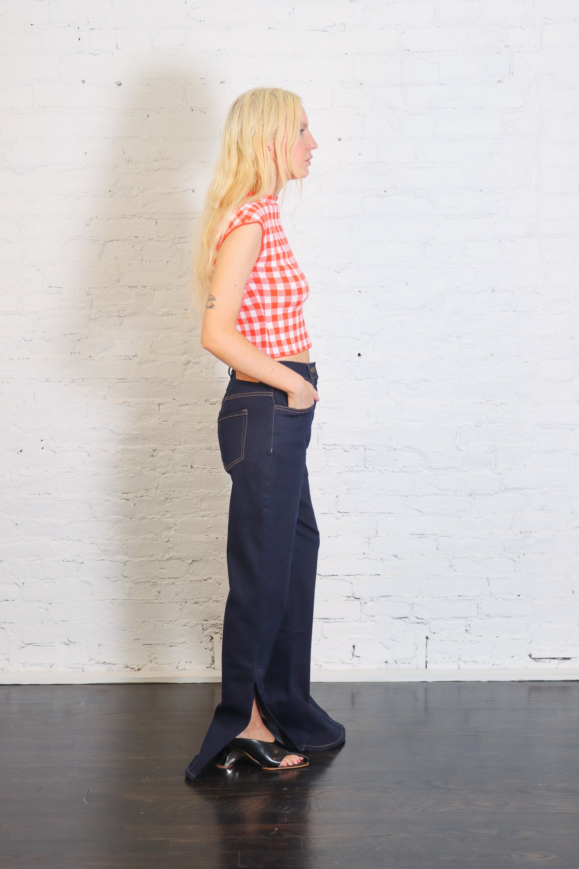 Knitted Sleeveless Top in Red by A.W.A.K.E. Mode-A.W.A.K.E. Mode-Idlewild-Cincinnati