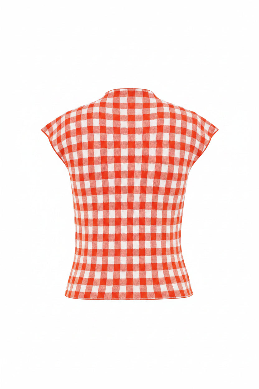 Knitted Sleeveless Top in Red by A.W.A.K.E. Mode-A.W.A.K.E. Mode-Idlewild-Cincinnati