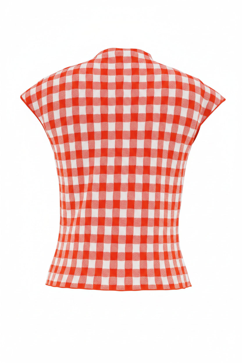Knitted Sleeveless Top in Red by A.W.A.K.E. Mode-A.W.A.K.E. Mode-Idlewild-Cincinnati