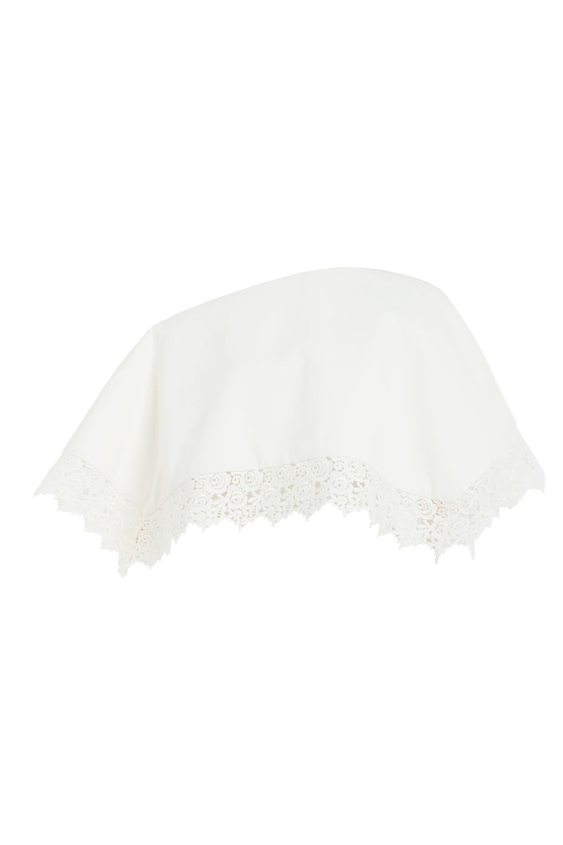 Lace Trimmed Big Collar Top in Off White by A.W.A.K.E. Mode-A.W.A.K.E. Mode-Idlewild-Cincinnati