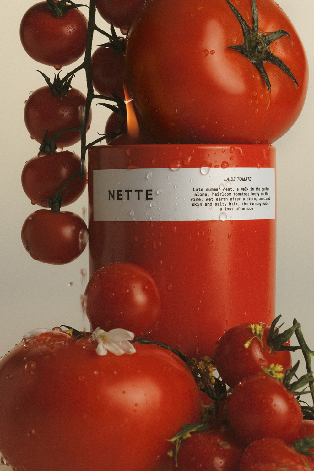 Laide Tomate Scented Candle by Nette-Nette-Idlewild