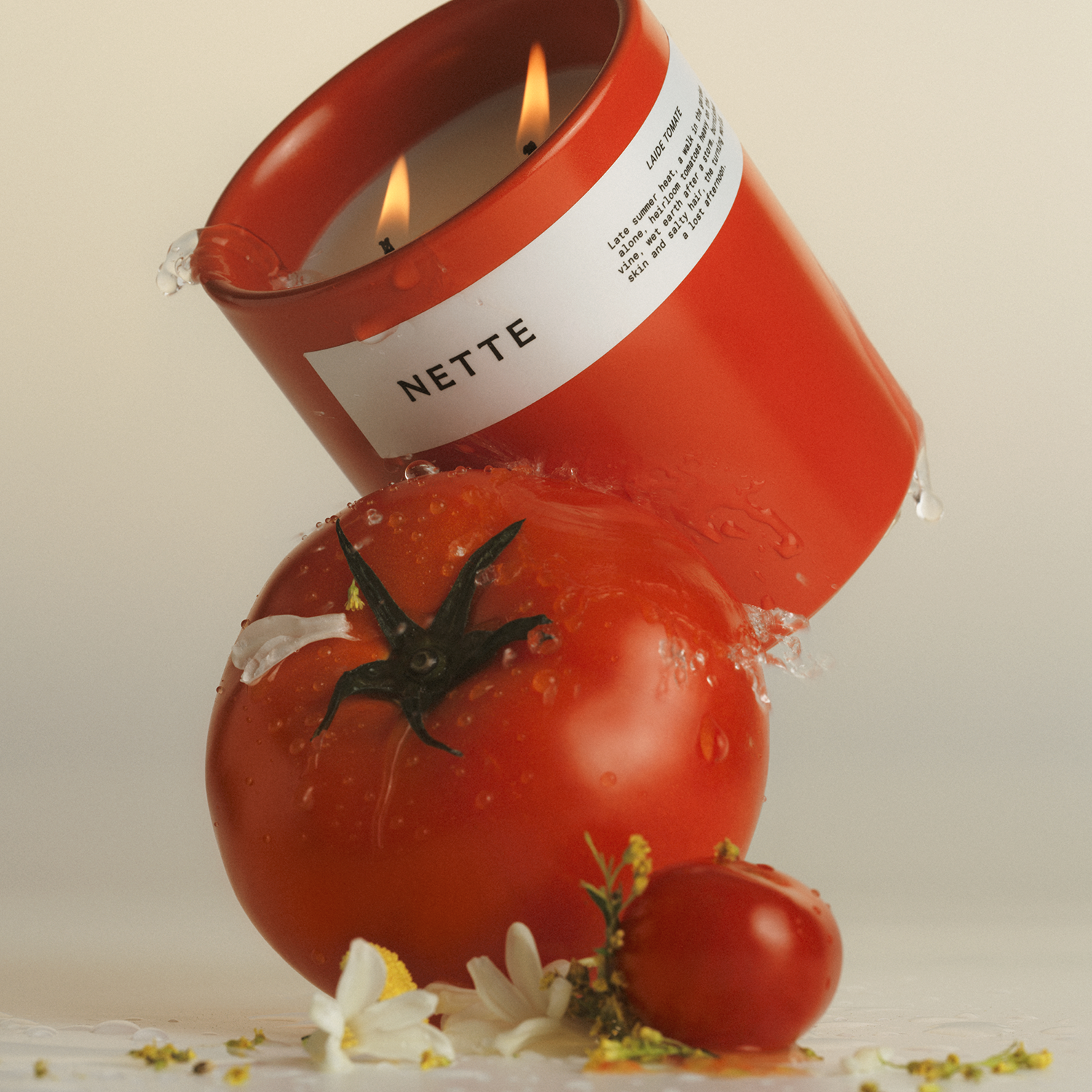 Laide Tomate Scented Candle by Nette-Nette-Idlewild