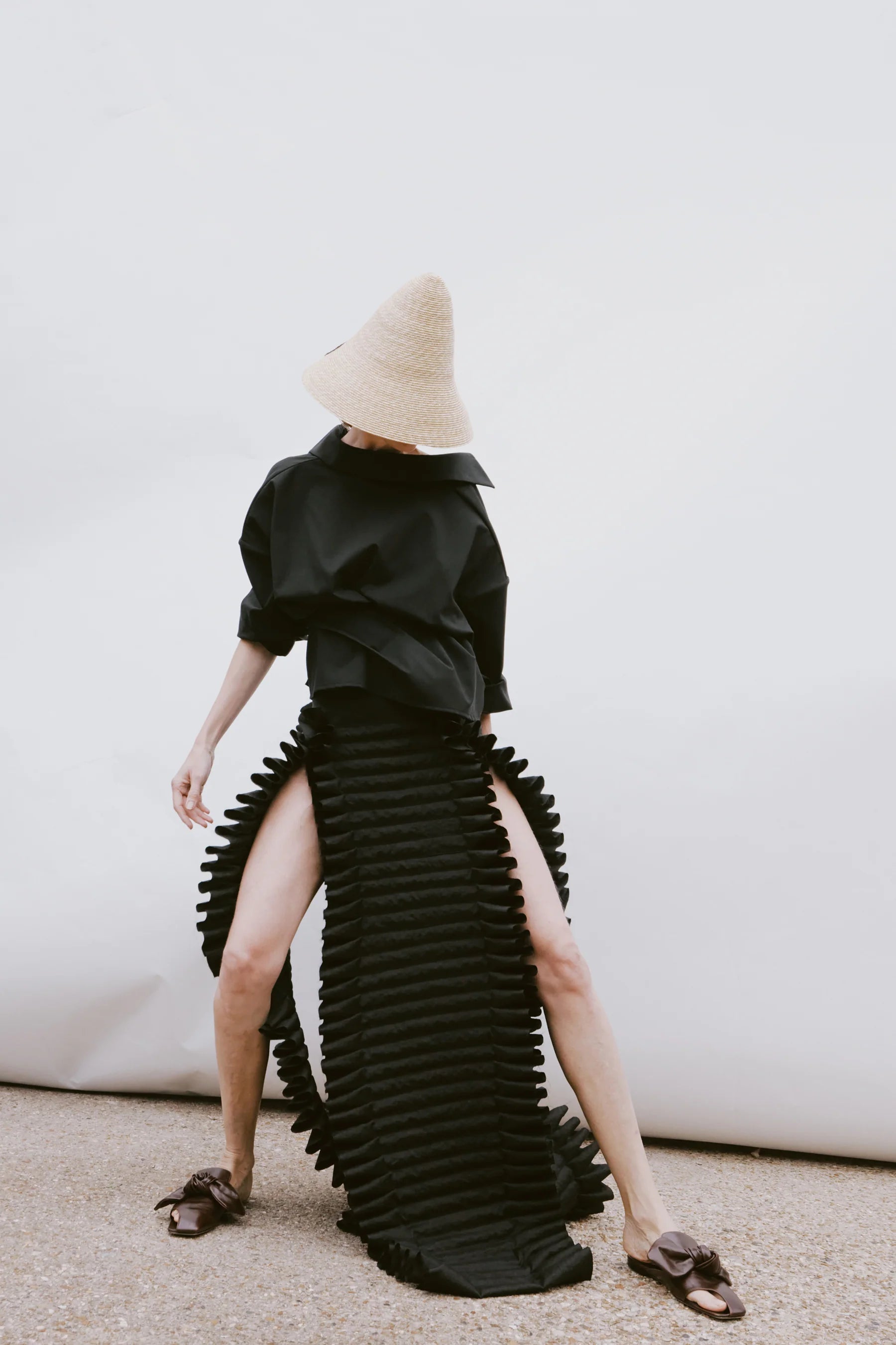 Laminary Skirt in Black by A.W.A.K.E. Mode-A.W.A.K.E. Mode-Idlewild-Cincinnati